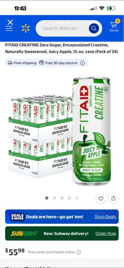 Fitaid Creatime Zero Sugar ( 12 Pack )