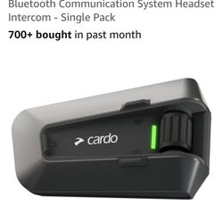 Cardo PACKTALK Edge Motorcycle Bluetooth Communication System Headset Intercom - Single Pack