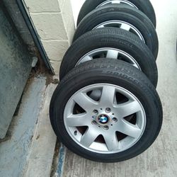 BMW Oem Rims With Tires 205/55/16