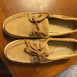 Sperry Coastfish  Boat Shoes Taupe Women Size 7.5 