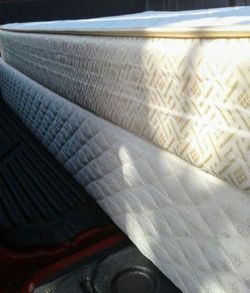 Twin box spring and mattress Nice