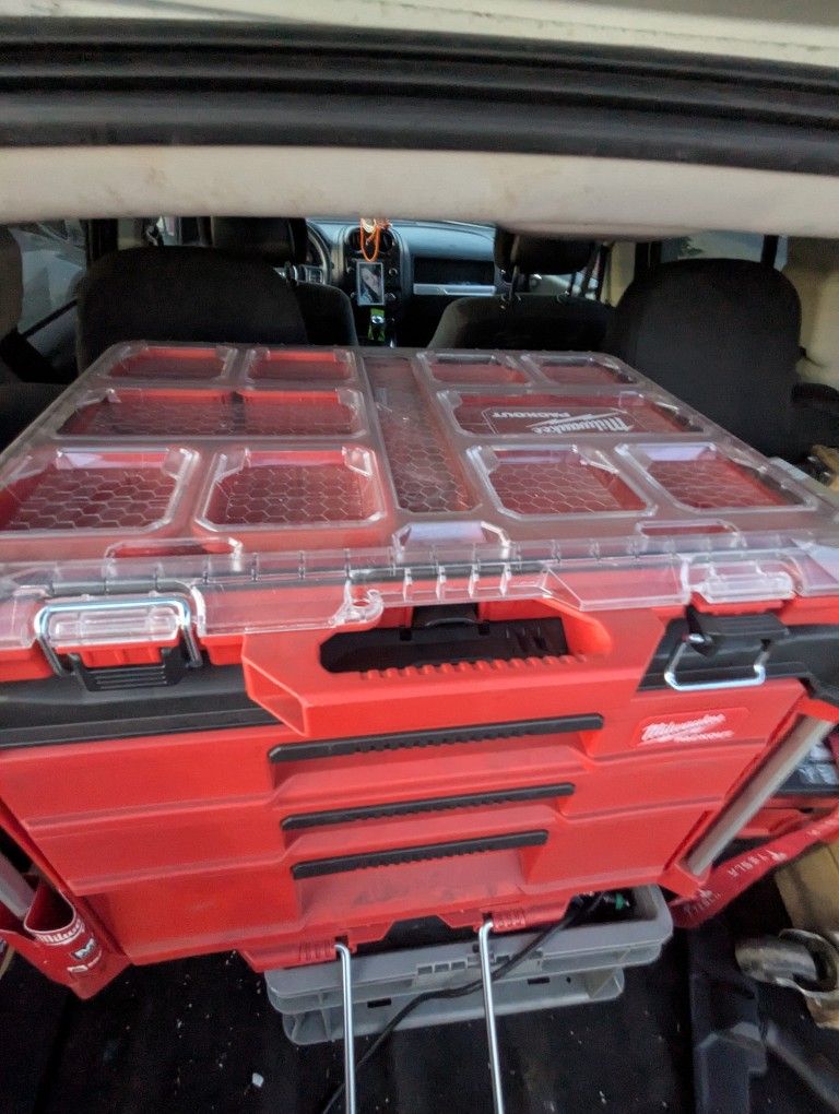 Milwaukee 22 Inch 3 Modular Drawer Pack out