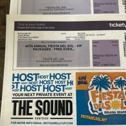 Fiesta Del Sol VIP Deck Tix (2) Sunday