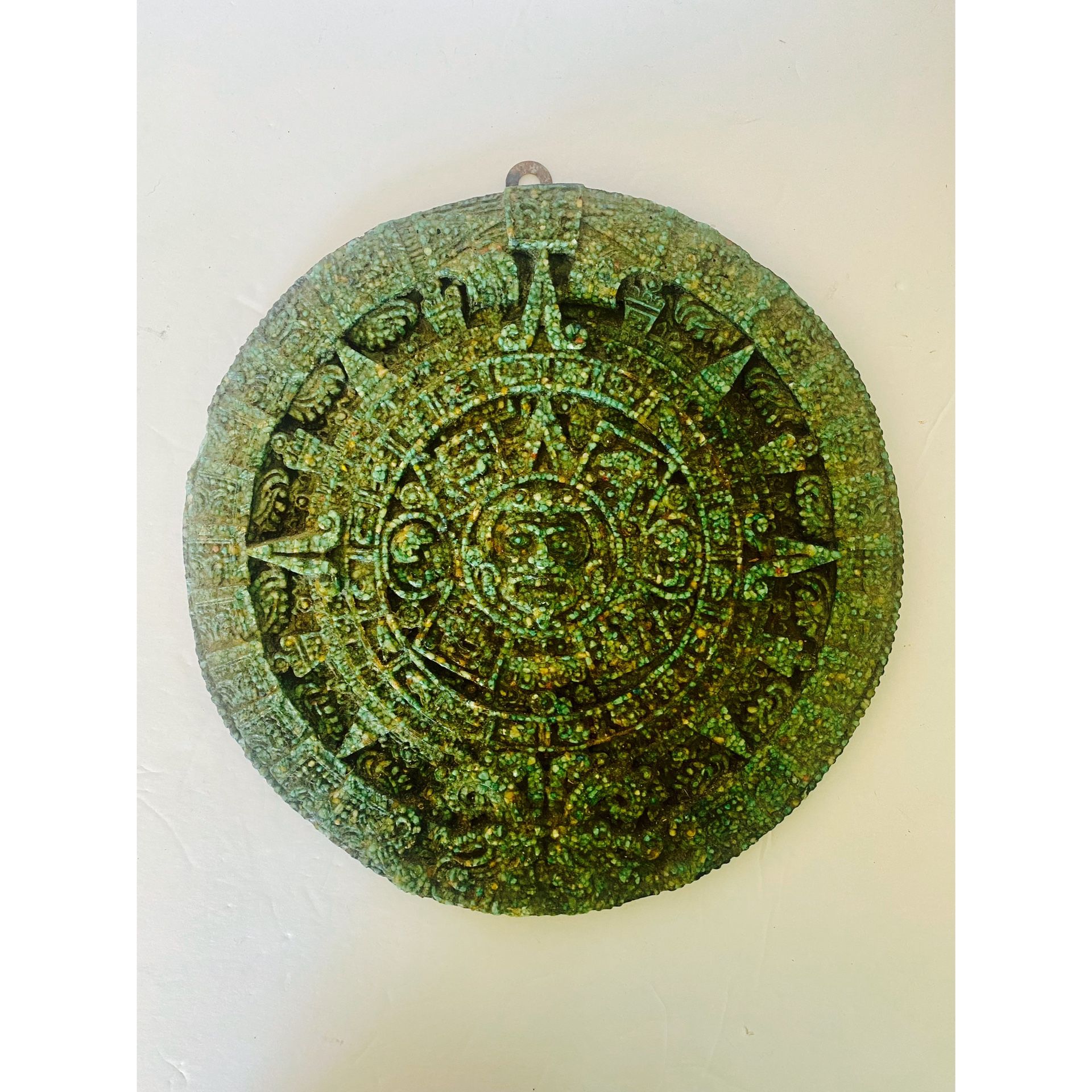 Aztec Mayan Calendar Stone Wall  Plague Round