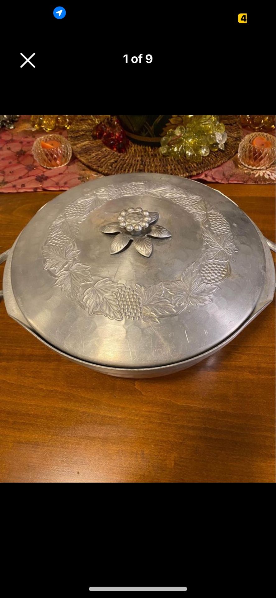 Vintage Everlast Hammered Aluminum Pot With Lid