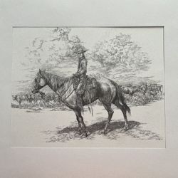 Don Gill Sketch Born A Buckaroo