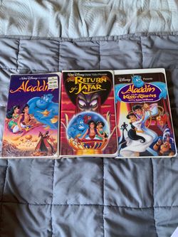💰 BEST OFFER WILL BE ACCEPTED 🧞‍♂️ ALADDIN TRILOGY 📼 VHS TAPE