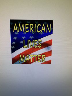 12- 2.5” American lives matter vinyl stickers