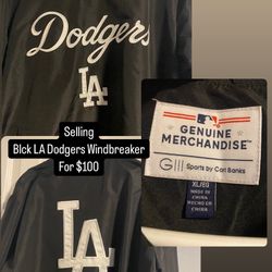 Black LA Dodgers Windbreaker