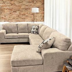 [OM] 🟪 Only $45 initial then take it home 🏡 Brand New Ballinasloe 3 Piece Sectional With Chaise 