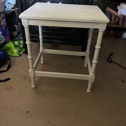 Faux Bamboo End Table 