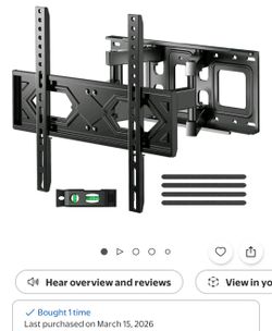 Full Motion TV Wall Mount Bracket NEW holds 26 to 70 inch tv