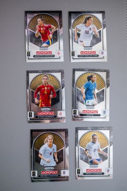 Panini Prizm FIFA Monopoly Women's Soccer Cards Lot of 6