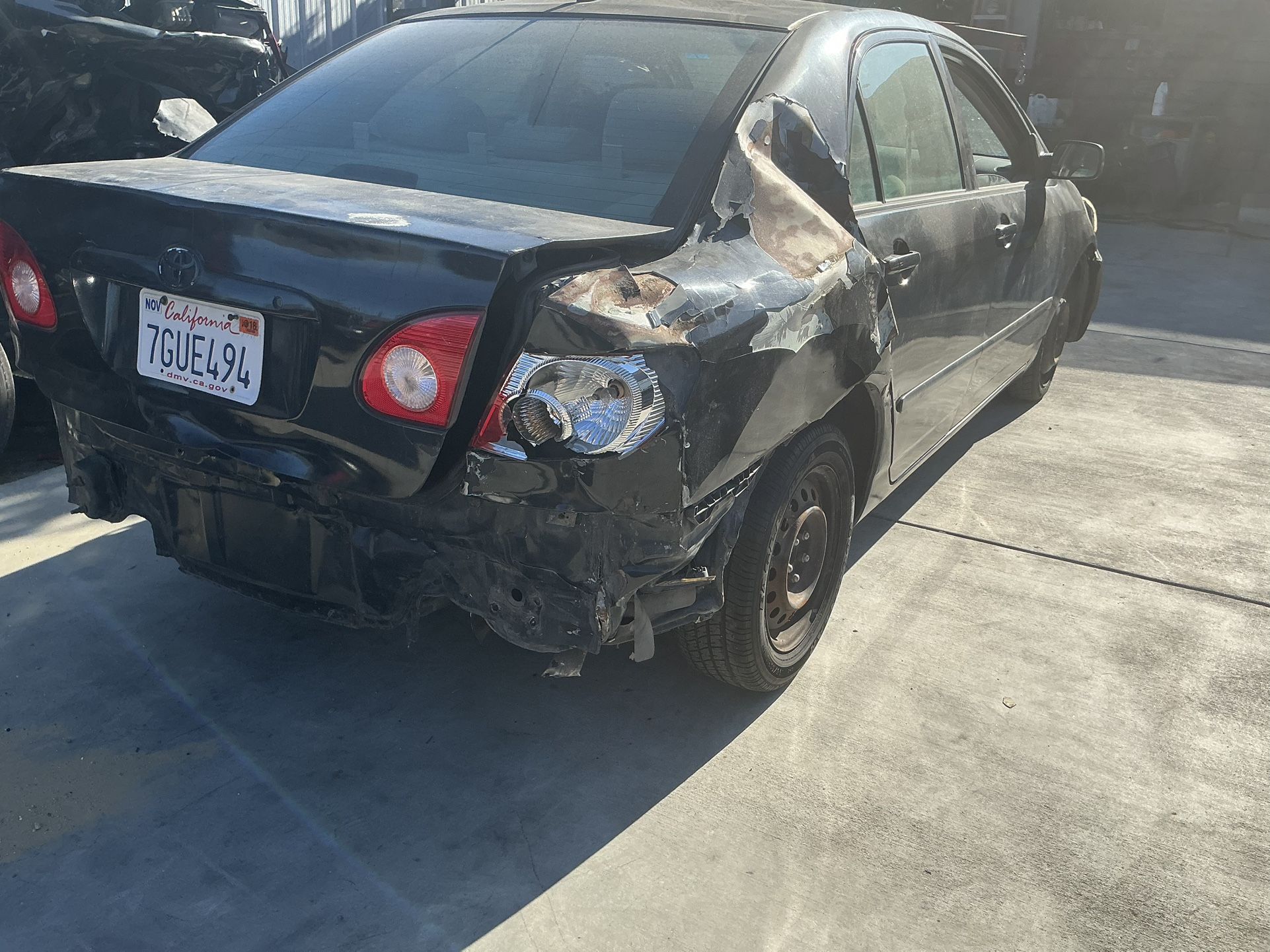 07 Corolla Parts Only
