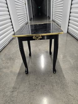 Vintage Black End Table - $10