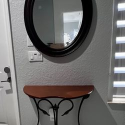 Entryway Table And Mirror 