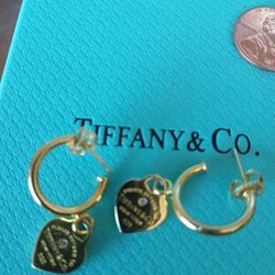 Tiffany & Co. earrings 14k Gold Plated 925 Silver