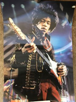 Jimi Hendrix 3-D poster 18” x 26”