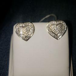 Gold And Diamond Earrings