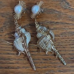 Seashell earrings