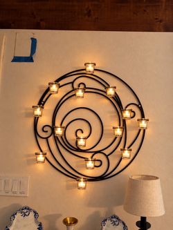 Pottery Barn iron hanging votive decor