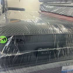 TWIN XL SIMMONS BEAUTYREST BLACK (FIRM) MATTRESS & BOX SPRING BED SET