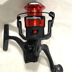 Brand New Never Used Abu Garcia (MAX) video action, spinner fishing reel