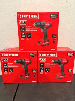 New Craftsman 20V 1/2 Drill Driver Kit
