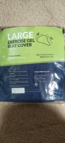 Bikeroo 11*10 inch Large Exercise Gel Seat Cover