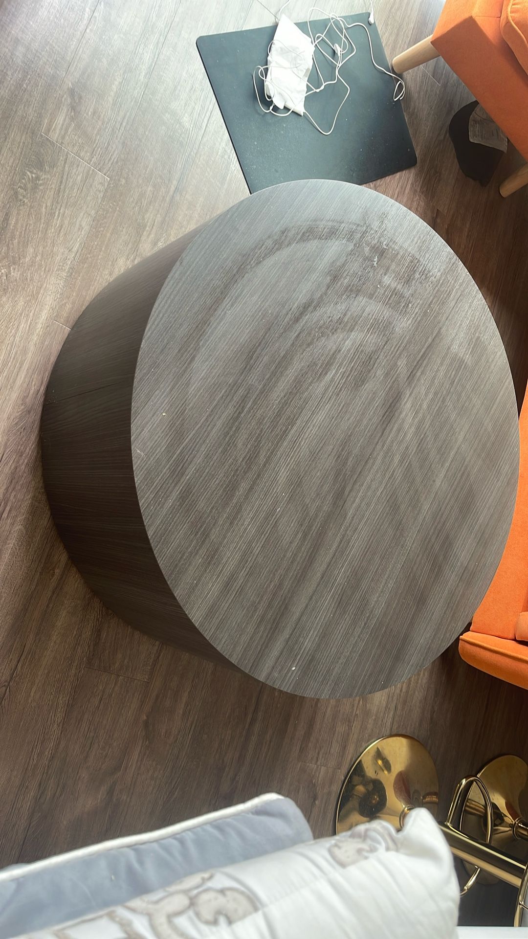 Laminate Wood Round Coffee Table