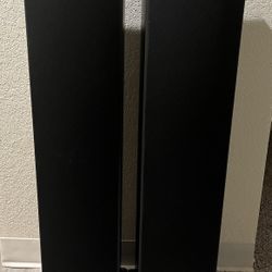 Pair Of Polk Audio T50 Black Tower Speakers