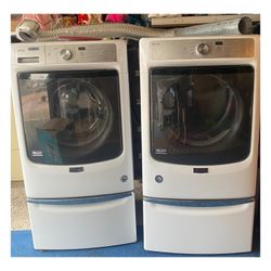 Electric Maytag Front Load Washer And Dryer Set 
