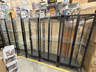 Glass Display Cases with Locks (Perfect Condition)
