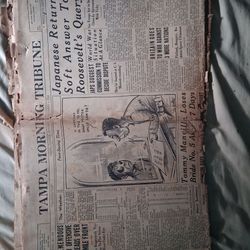Tampa Morning Tribune December 6 1941 Newspaper