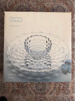 Buffet service glass tray