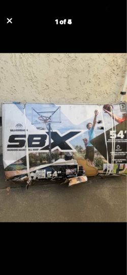 Silverback SBX 54" In-Ground Basketball Hoop with Adjustable-Height Backboard