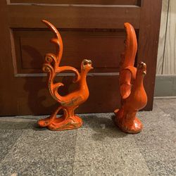 1940s Pheonix Statue Ceramic Vintage Decor (2)