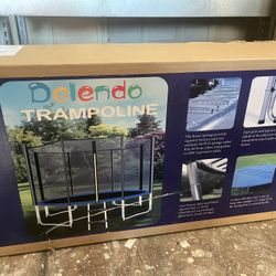 12FT Trampoline w/ Safety Enclosure – NEW IN BOX – 400 LB Capacity 