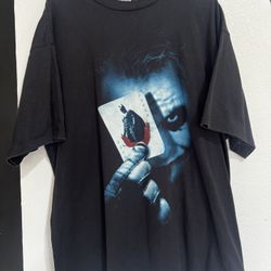 Vintage Vtg Joker  Dark Knight Heath Ledger 2008 Delta Pro Weight Tee Shirt Xxl 2xl