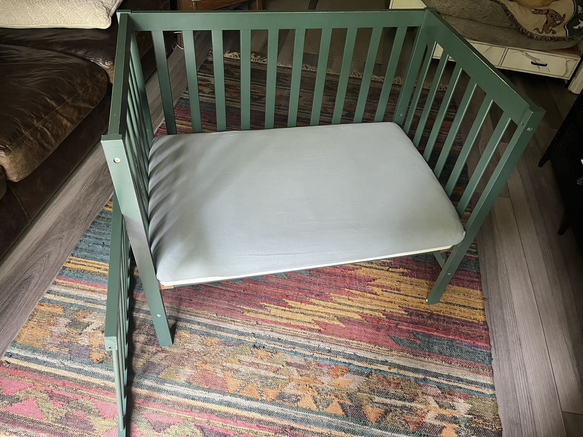 Sidecar Mini Crib With Mattress