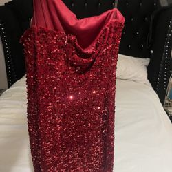 Beautiful Red Sequin Dress