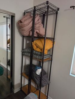 Black Metal Storage Shelving Unit