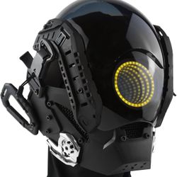 Punk LED Mask, Eye of the Abyss Design, Futuristic Mask Helmet,