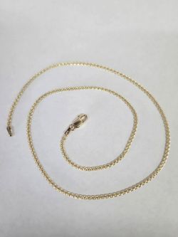 14kt Gold Foxtail Chain 16"