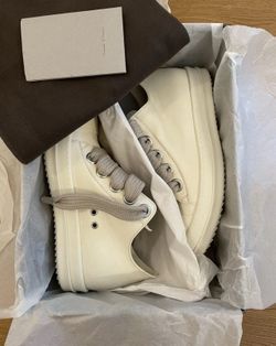Rick Owen Jumbolace Sneaker “Cream”