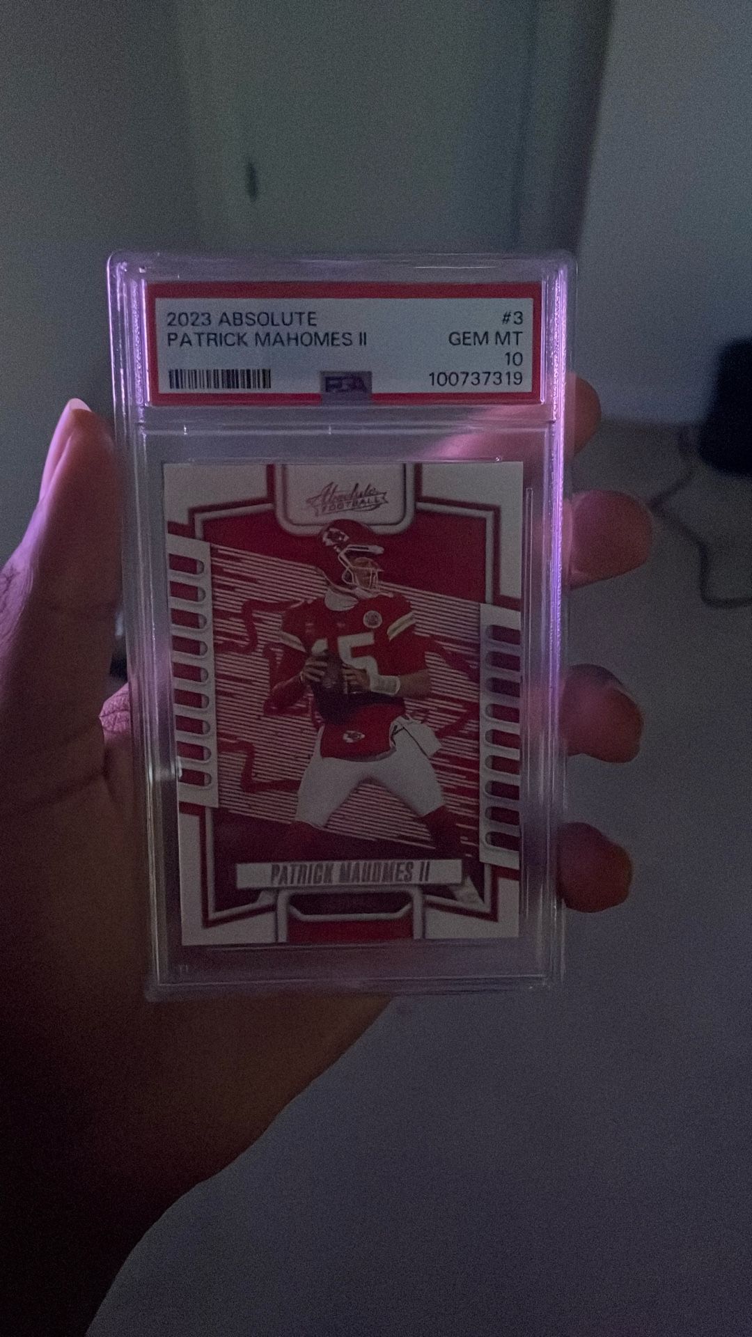 2023 ABSOULUTE PATRICK MAHOMES 2 #3 GEM MT 10