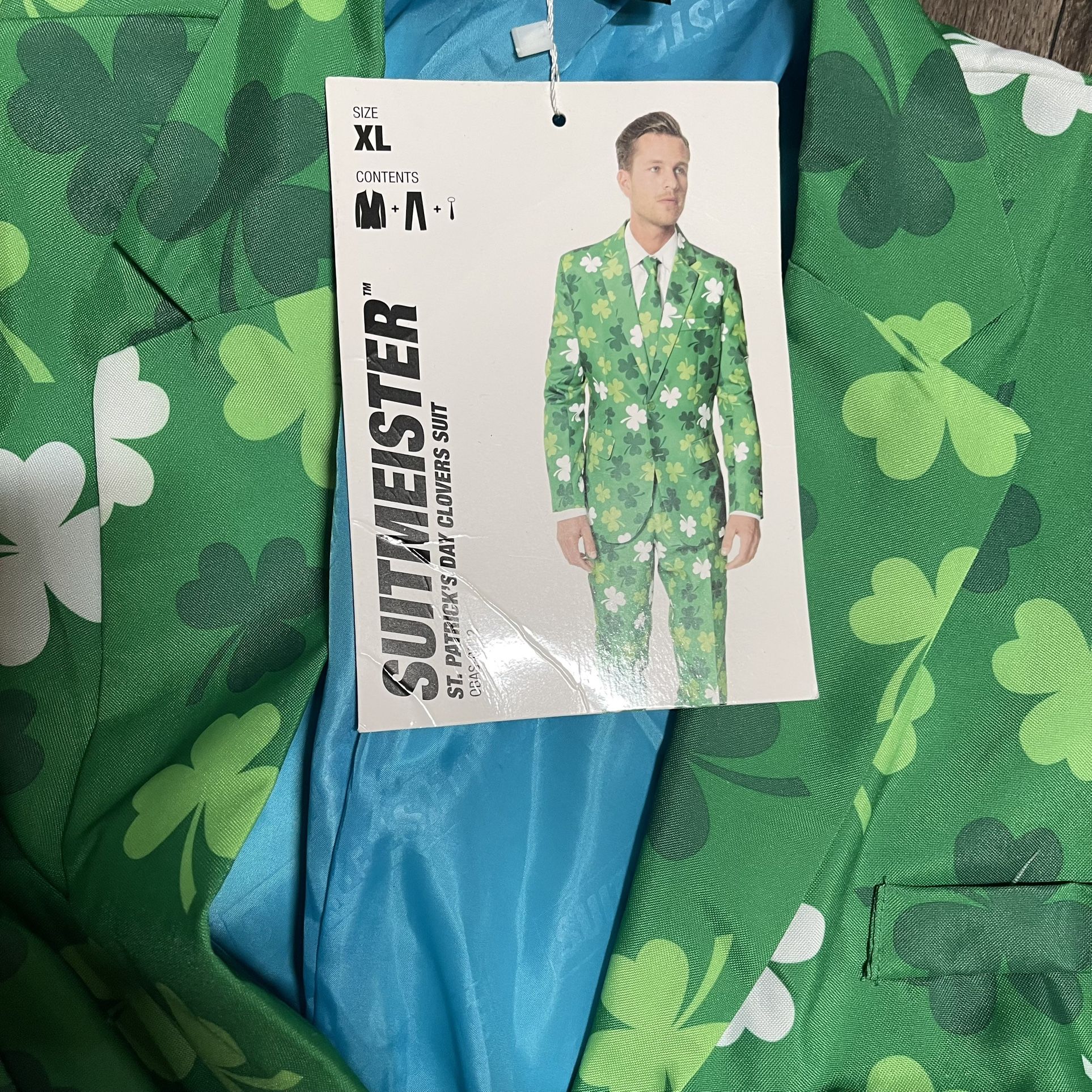 Shamrock Leprechaun Costume Suit Men’s Size XL NEW