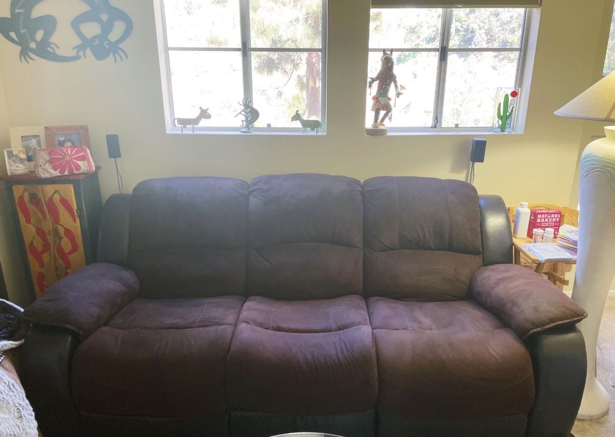 Three Seat Reclining Sofa