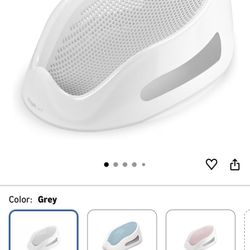 Angelcare Baby Bath Support (Gray) | Ideal for Babies Less Than 6 Months Old