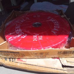 55lbs bumber plates weights